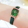 The new GEDI watch for women is simple and elegant, with a small and thin leather strap and a cube sugar design, creating a retro student trend details Picture